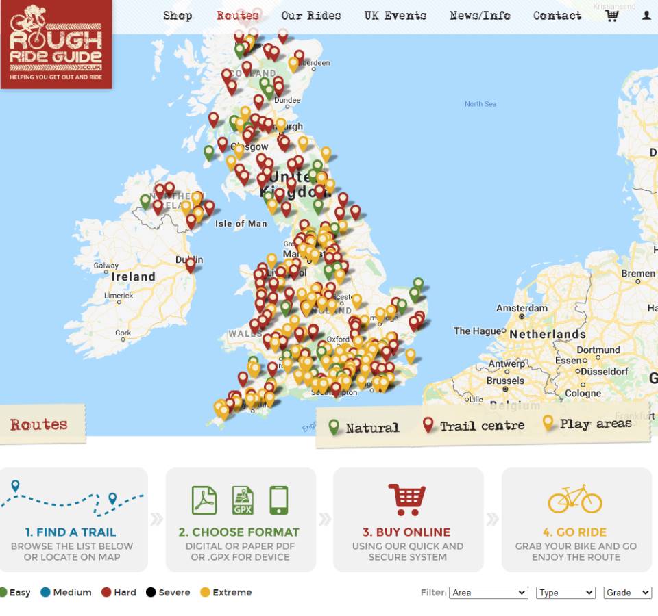 We continue to add new trails to our UK route map